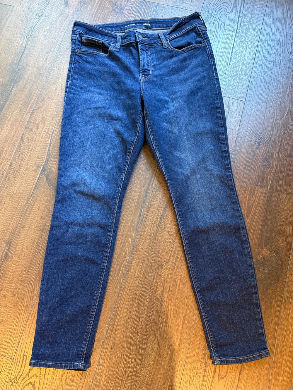 Old Navy Rockstar Mid-rise Women’s Dark Blue Skinny Jeans 10